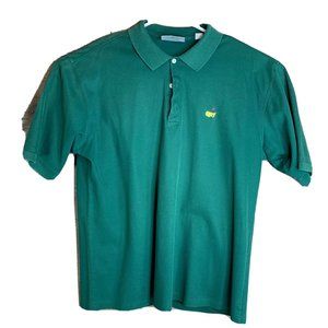 Augusta National Golf Shop 60s Two Ply  Mens Polo Shirt XL Green SS Collared